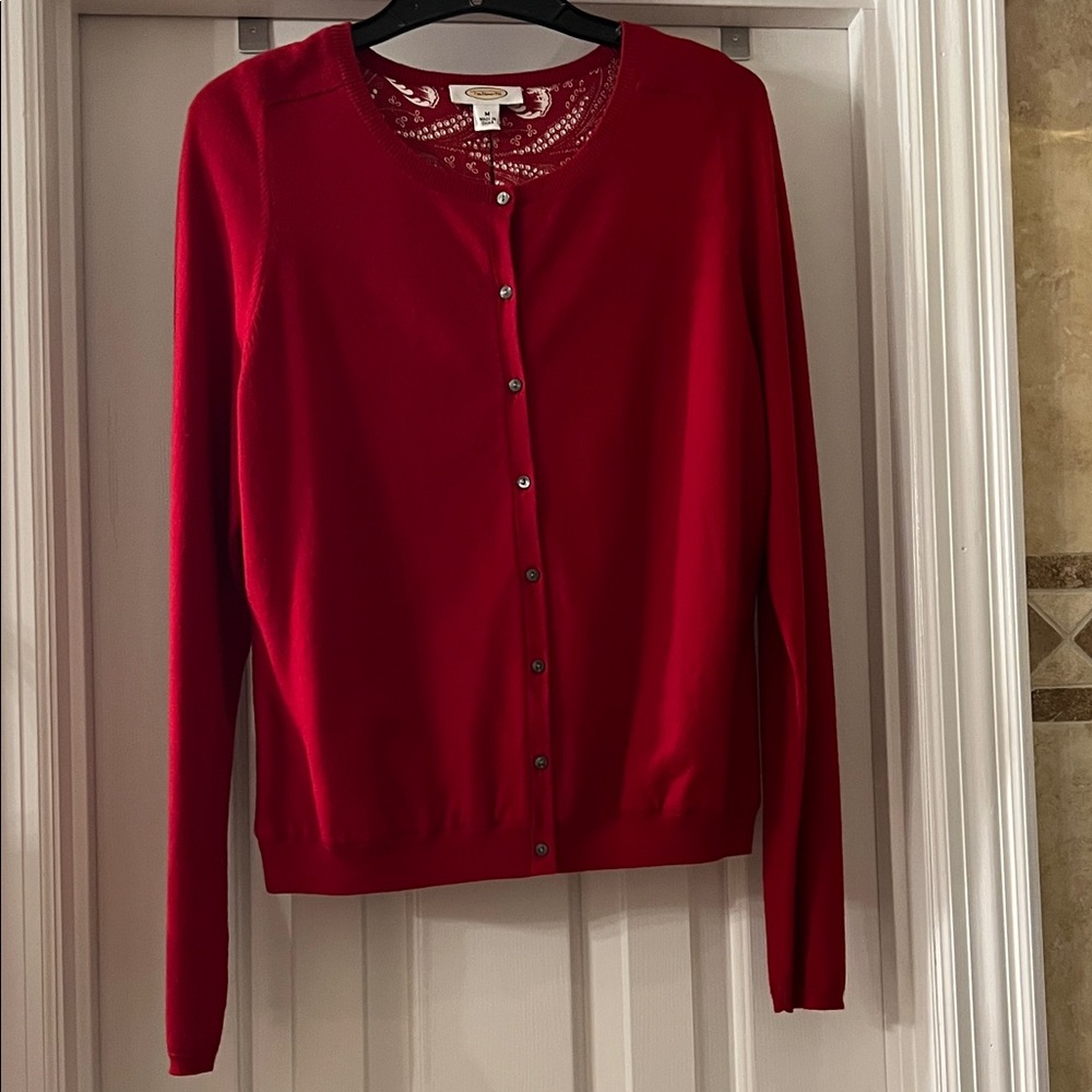 Talbots Cardigan lined to coordinate w the sleeveless blouse (sold separately)